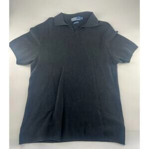 Ralph Lauren Shirt Womens Medium Short Sleeve Sweater Pullover Cotton Plain